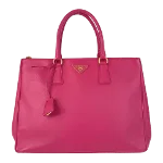 Pink Leather Prada Galleria Bag