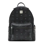 Black Leather MCM Backpack