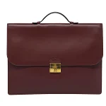 Burgundy Leather Cartier Briefcase