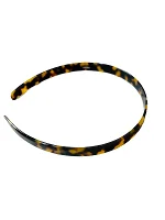 Black Plastic Fendi Hair Accessory