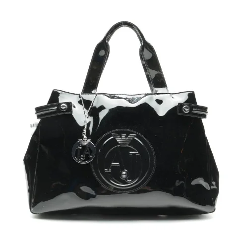 Black Fabric Armani Handbag