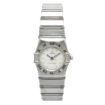 White Fabric Omega Watch