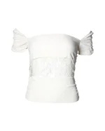 White Viscose Valentino Top