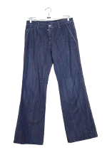 Blue Cotton Prada Pants