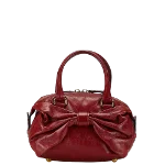 Red Leather Valentino Handbag