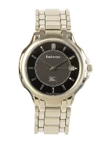 Grey Stainless Steel Burberry Watch