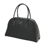 Black Fabric Prada Travel Bag