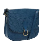 Blue Leather Louis Vuitton Saint Cloud