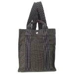 Grey Canvas Hermès Backpack