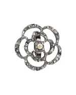 Metallic Metal Chanel Ring