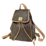 Brown Canvas Celine Backpack