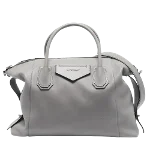 Grey Leather Givenchy Antigona