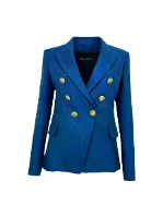 Blue Fabric Balmain Blazer