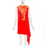 Red Polyester Calvin Klein Dress