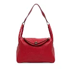 Red Leather Hermès Lindy