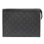 Black Canvas Louis Vuitton Pochette Homme