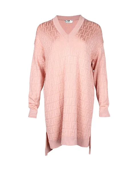 Pink Cotton Fendi Sweater