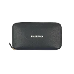 Black Leather Balenciaga Wallet