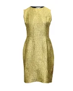 Metallic Fabric Oscar de la Renta Dress