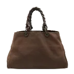 Brown Canvas Bottega Veneta Tote