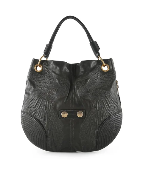 Black Leather Alexander Mcqueen Handbag