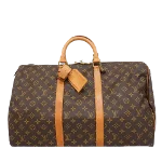 Brown Canvas Louis Vuitton Keepall