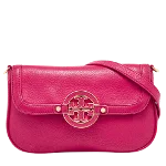 Pink Leather Tory Burch Crossbody Bag