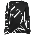 Black Cotton Valentino Sweatshirt