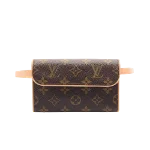 Brown Canvas Louis Vuitton Florentine Pochette