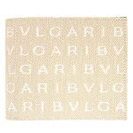 Beige Canvas Bvlgari Wallet