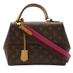 Brown Canvas Louis Vuitton Cluny