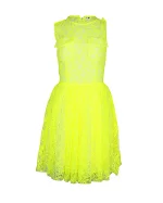 Yellow Polyester MSGM Dress
