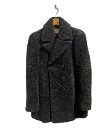 Black Faux Fur Saint Laurent Coat