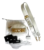 White Leather Moschino Crossbody Bag