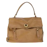 Beige Leather Yves Saint Laurent Handbag