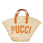 Beige Leather Emilio Pucci Handbag