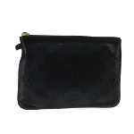 Black Leather Louis Vuitton Pouch