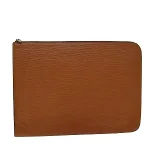 Brown Leather Louis Vuitton Poche Documents