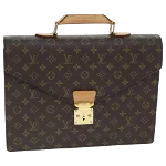 Brown Canvas Louis Vuitton Briefcase