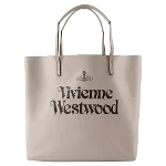 Grey Leather Vivenne Westwood Tote