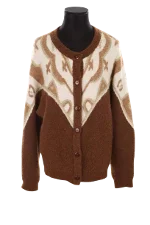 Brown Fabric Sézane Cardigan