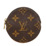 Brown Fabric Louis Vuitton Wallet