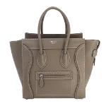 Grey Leather Celine Luggage