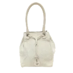 White Leather Armani Tote