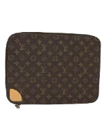 Brown Canvas Louis Vuitton Case