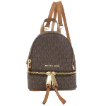 Brown Canvas Michael Kors Backpack