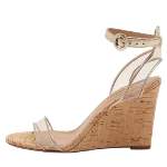 Beige Leather Aquazzura Sandals