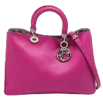 Pink Leather Dior Shopper