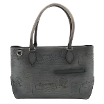 Grey Leather Berluti Tote