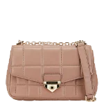 Beige Leather Michael Kors Shoulder Bag